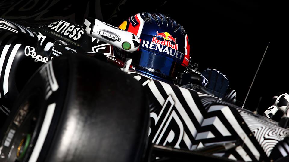 Daniel Ricciardo beim Test im Red Bull. Copyright: Red Bull Facebook