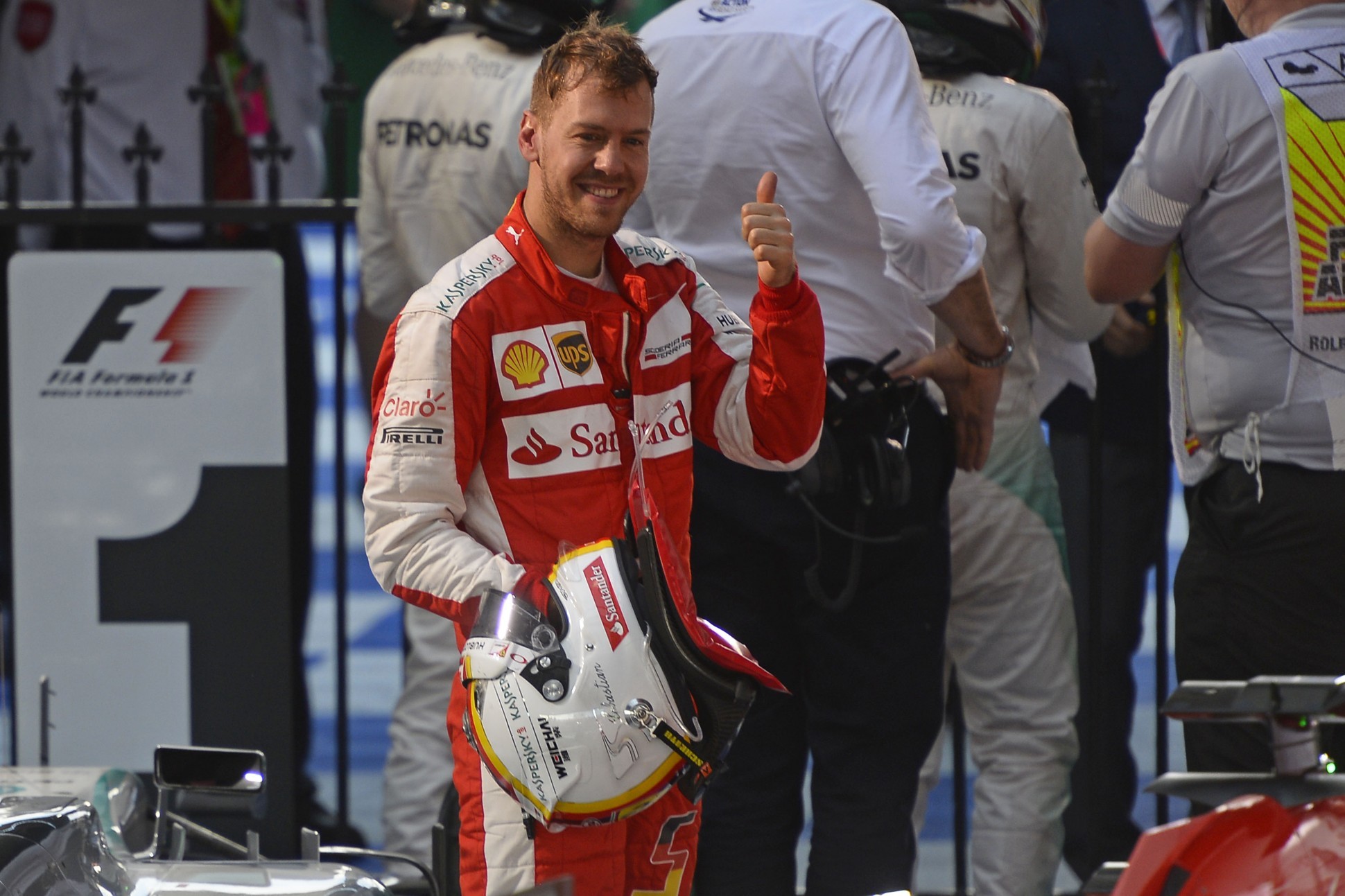 Vettel nach Rang drei in Australien. Copyright: Ferrari