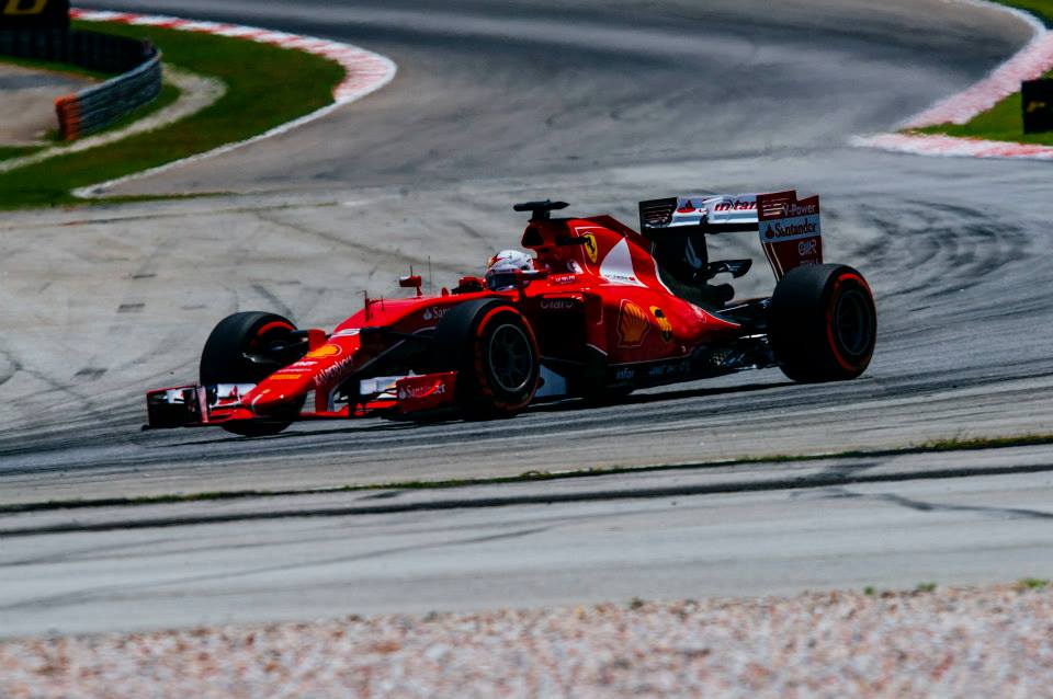 Vettel im Ferrari. Copyright: Ferrari