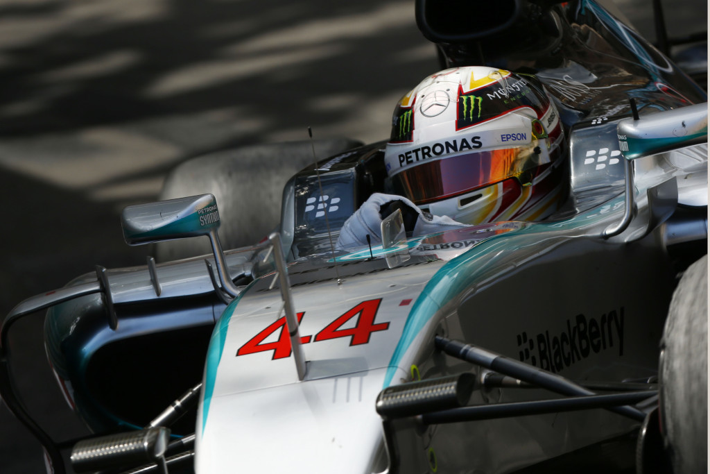Hamilton in Monaco. Copyright: Mercedes