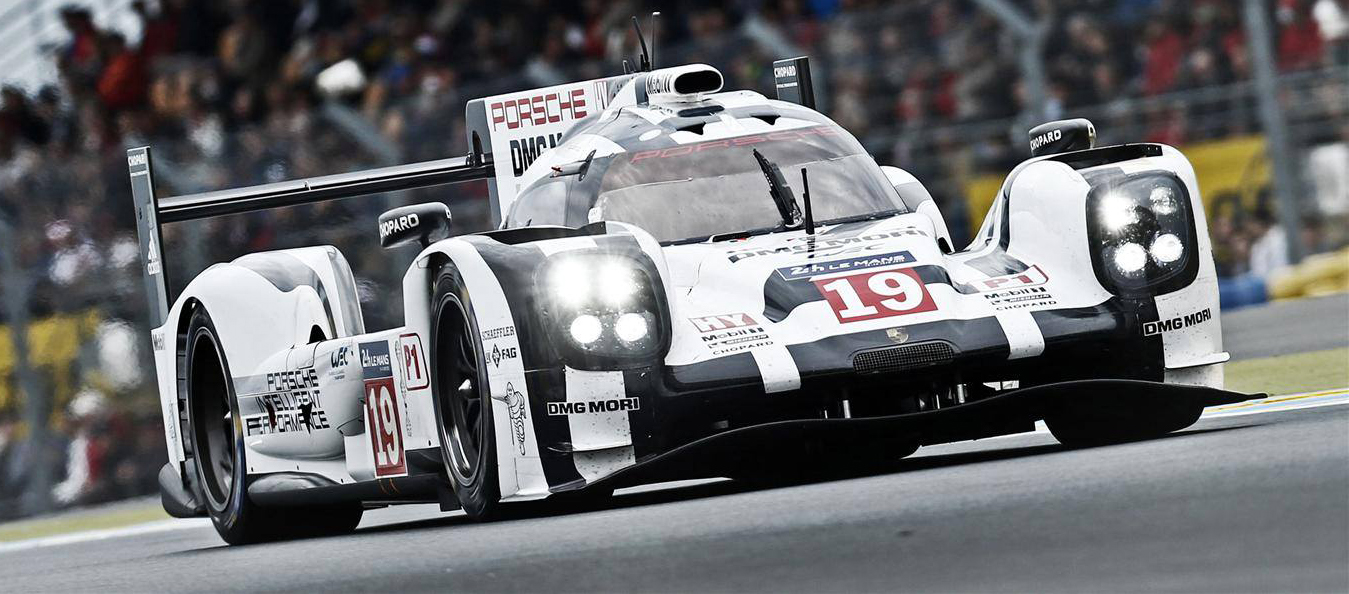 Hülkenberg im Porsche. Copyright: Facebook