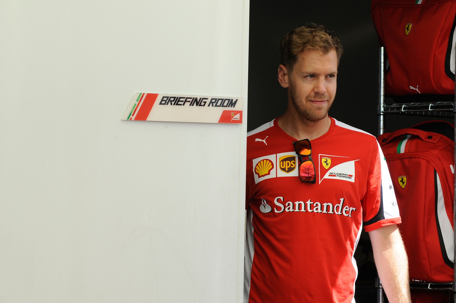 Vettel in Montreal. Copyright: Ferrari