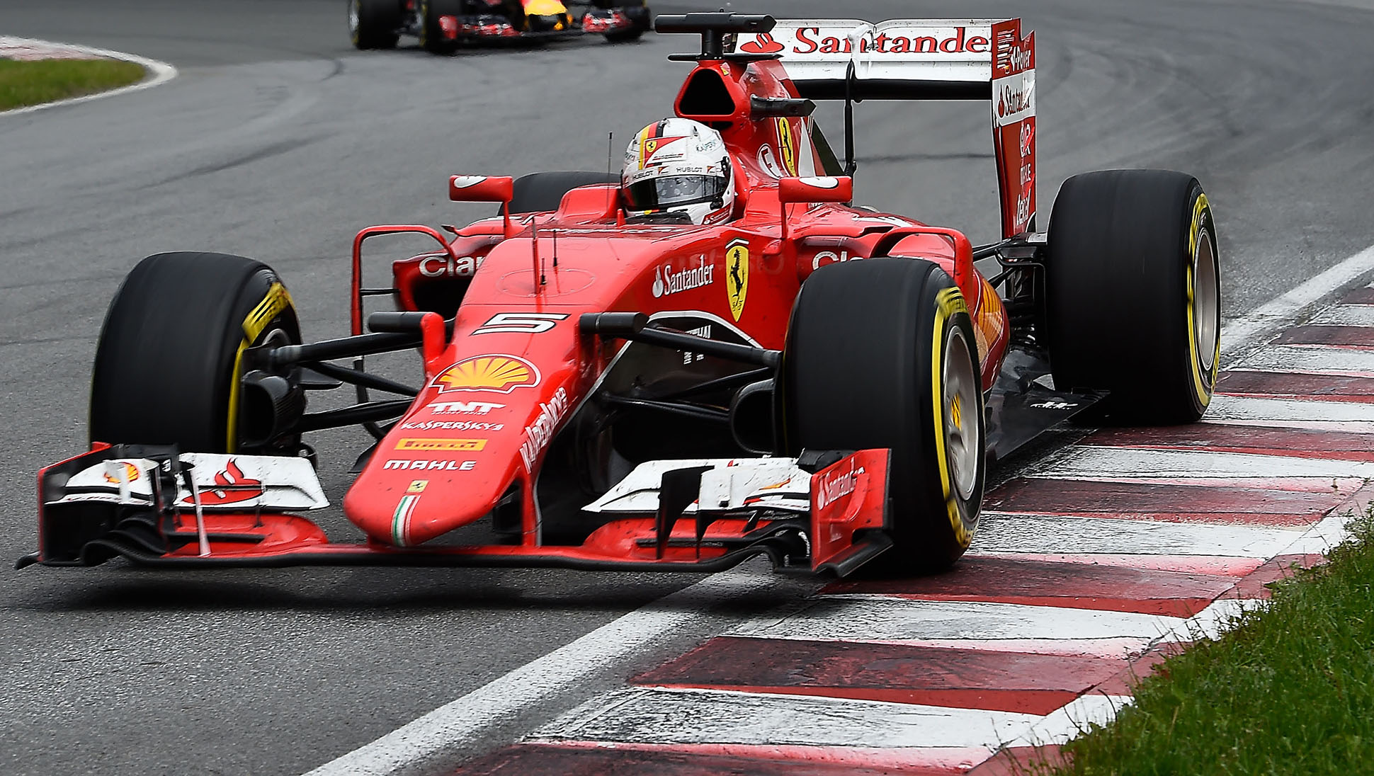 Vettel im Ferrari. Copyright: Ferrari