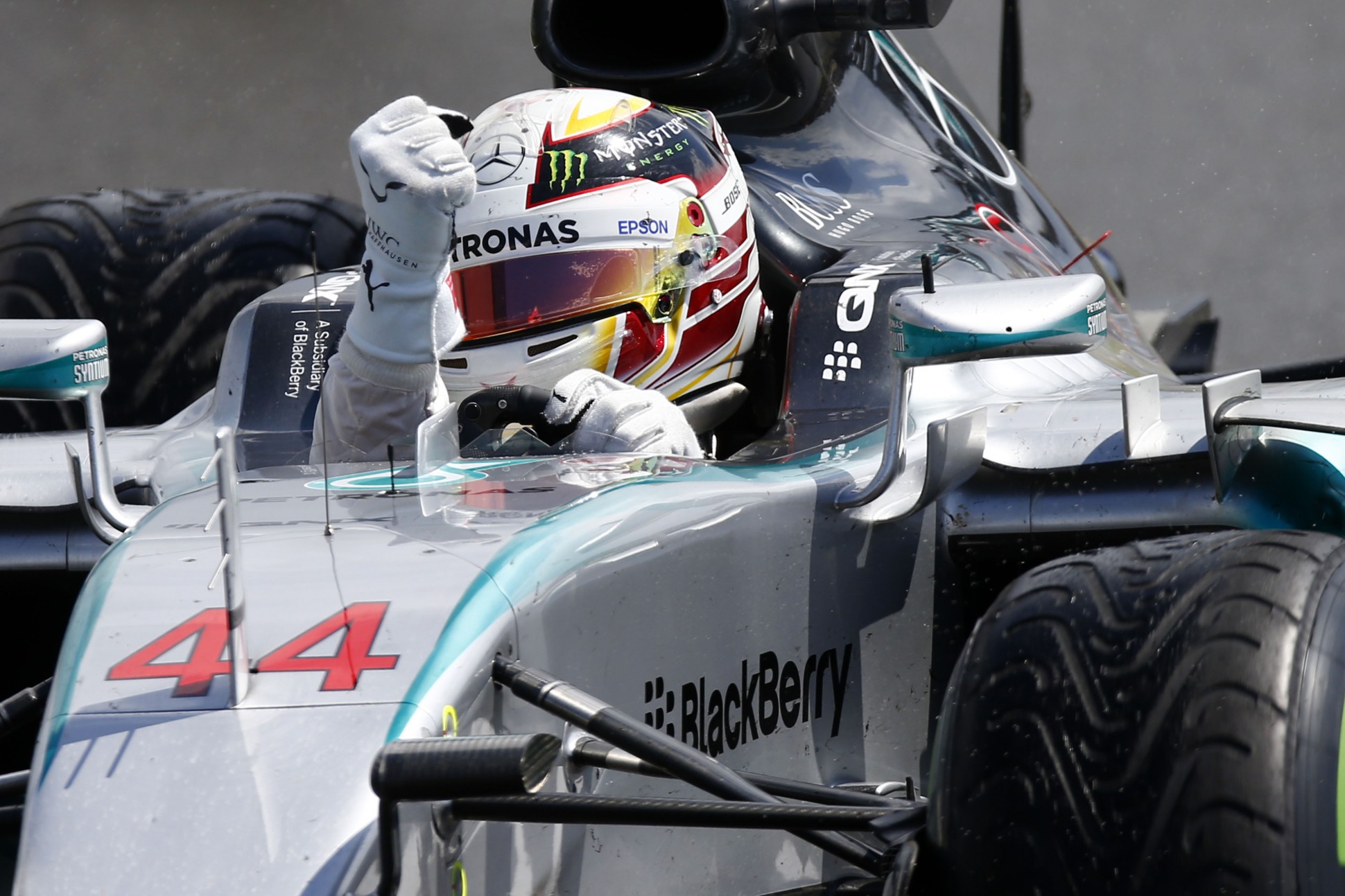 Hamilton siegt in Silverstone. Copyright: Mercedes