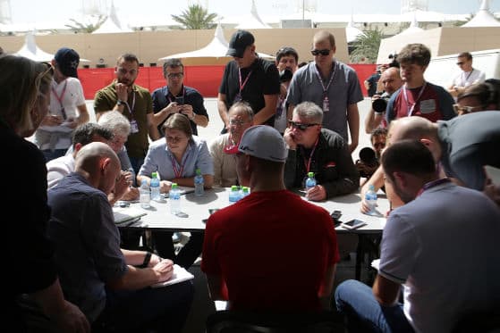 Mick Schumacher Pressetermin in Bahrain
