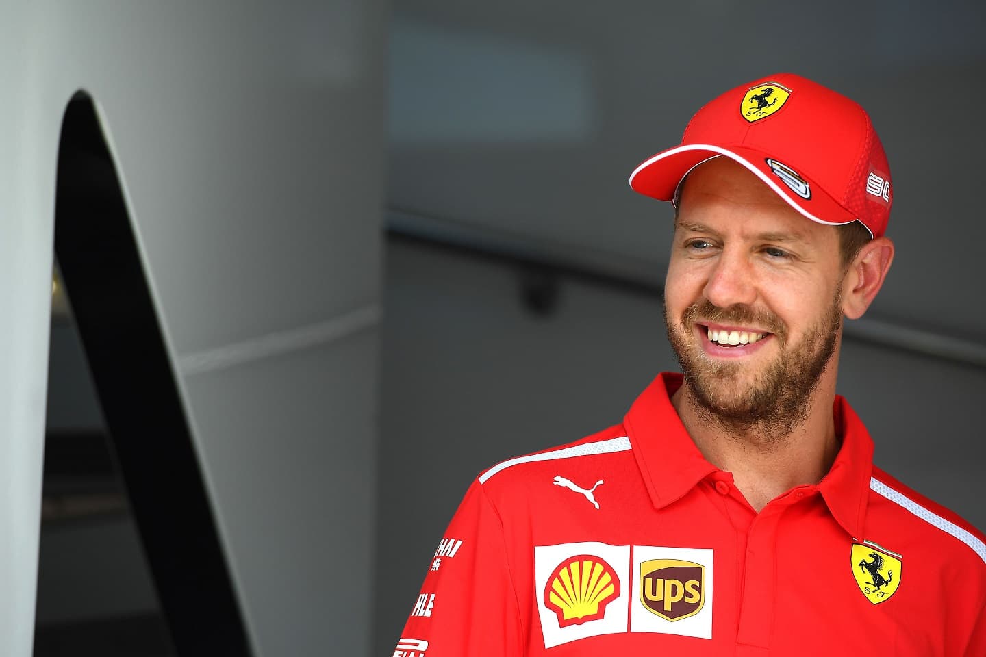 Vettel smiling in France