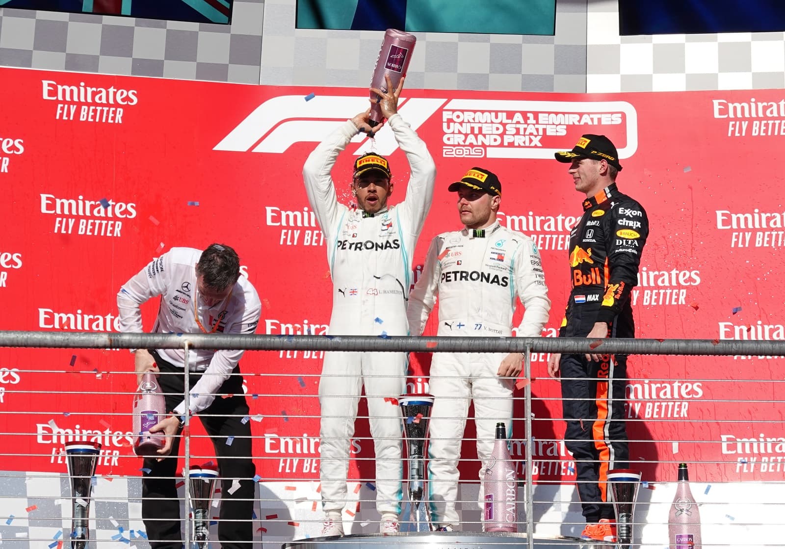 Hamiltin Austin 2019 podium