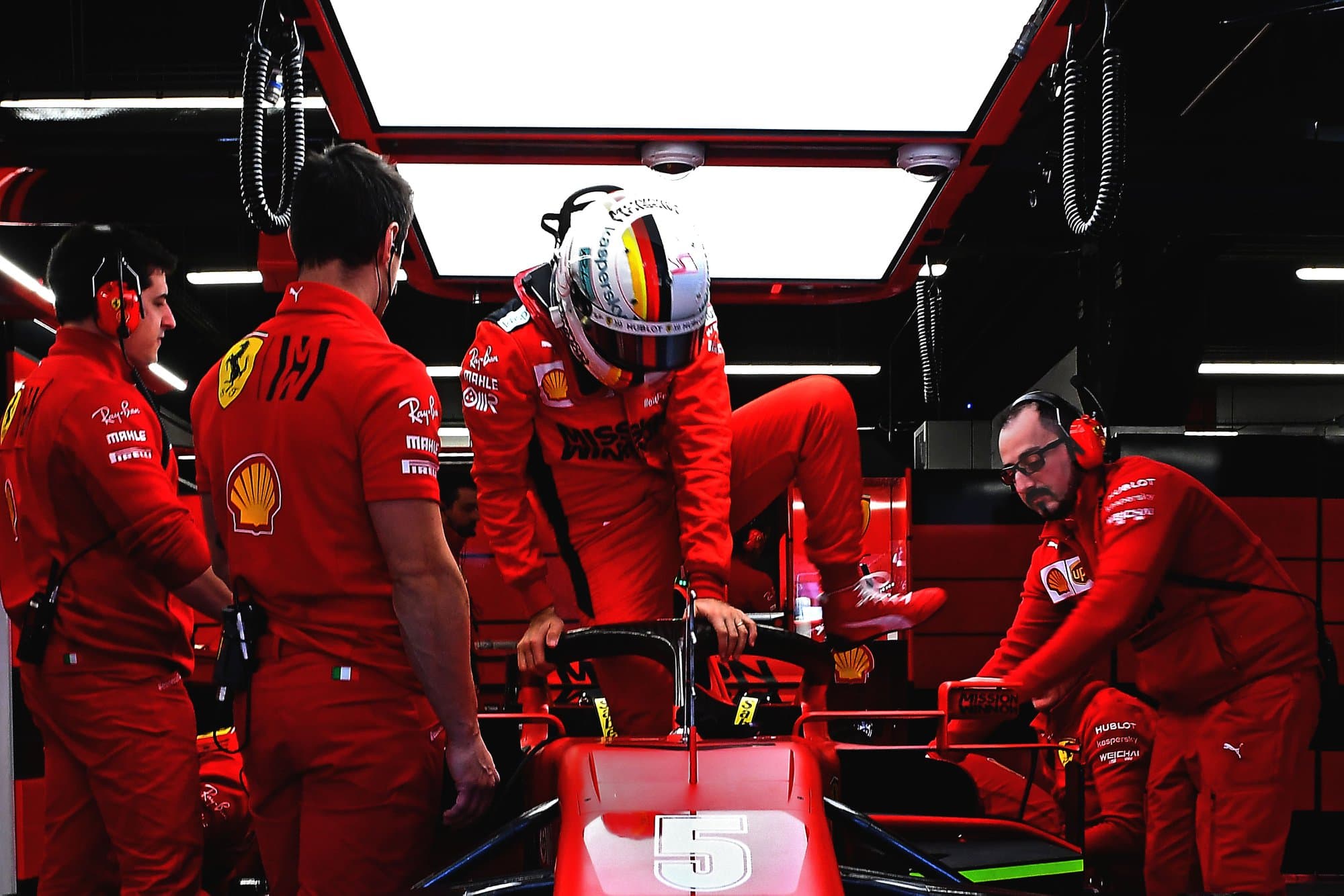 Vettel Ferrari Barcelona