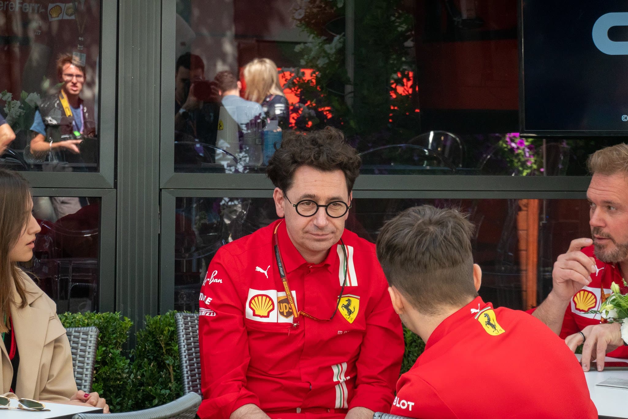 Mattia Binotto Charles Leclerc Melbourne. Credit: F1-Insider.com
