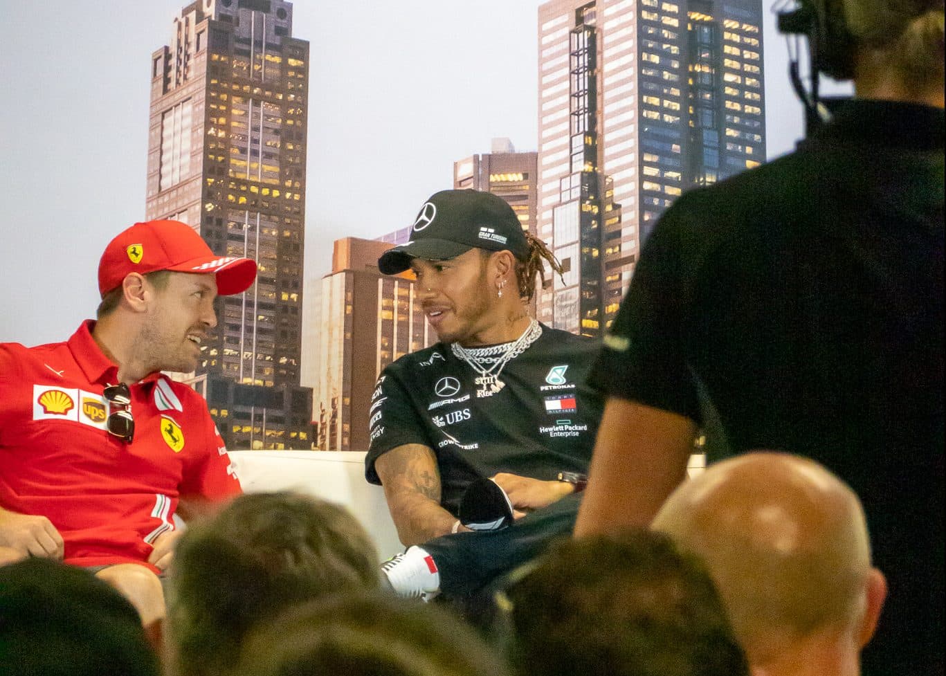 Vettel Hamilton Formel 1 Melbourne. Credit: F1-Insider.com