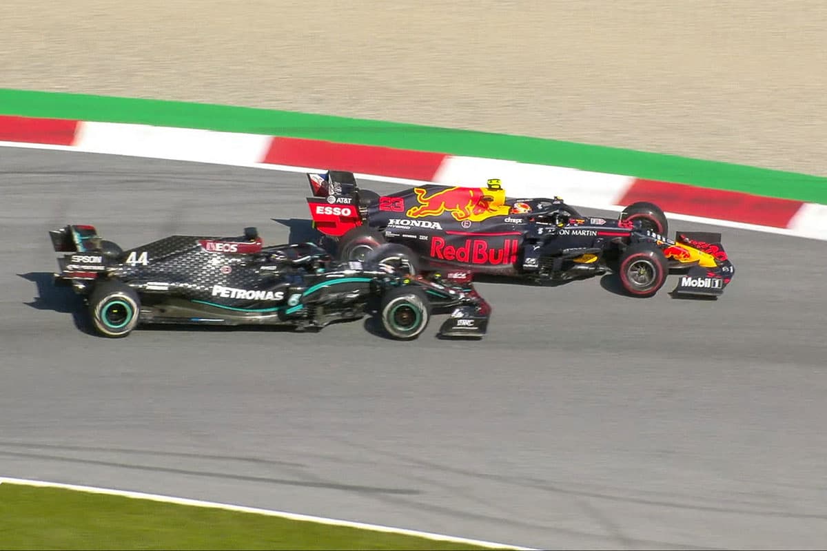 Albon vs. Hamilton in Spielberg