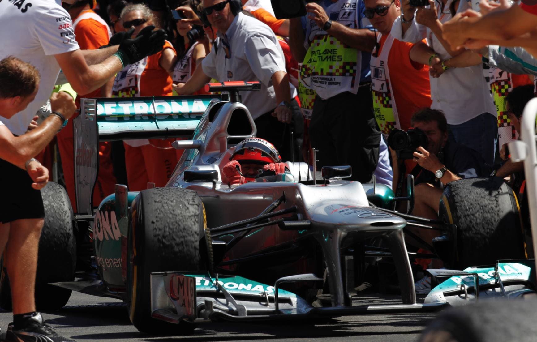 Michael Schumacher: Credit Mercedes