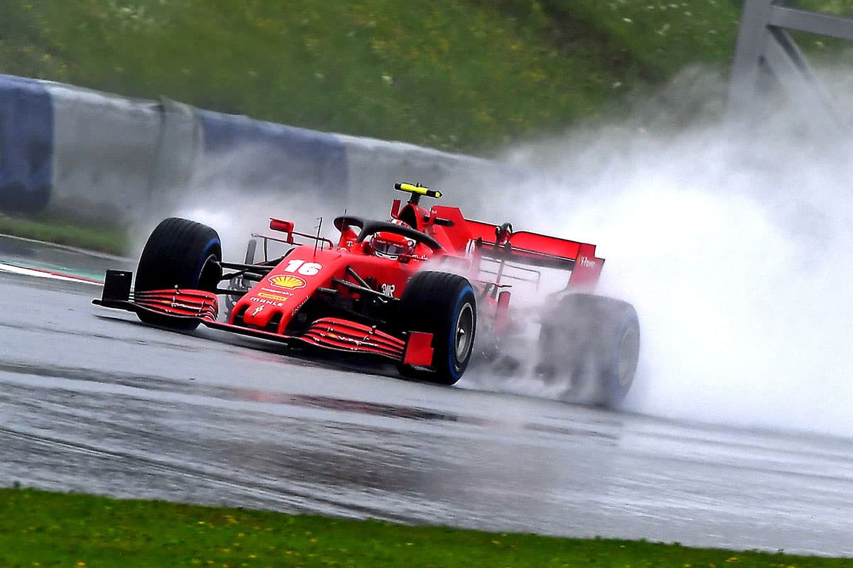 Charles Leclerc Ferrari. Credit: FIA/F1