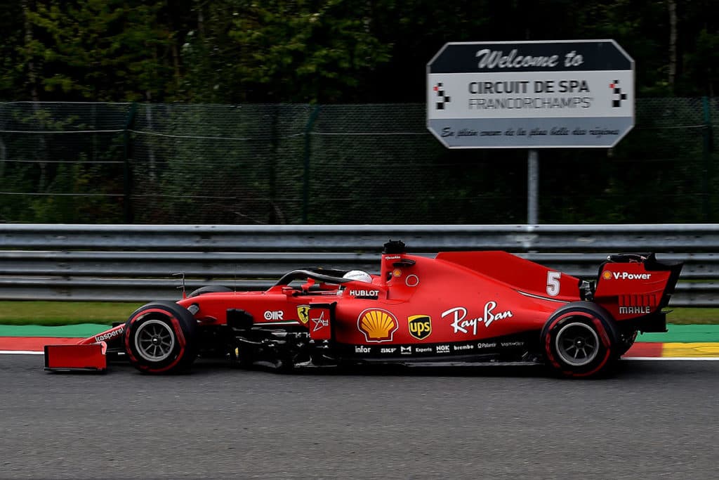 Sebastian Vettel erlebte iin Spa mit Ferrari ein Desaster