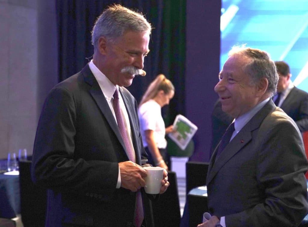 Chase Carey; Credit: Twitter/F1