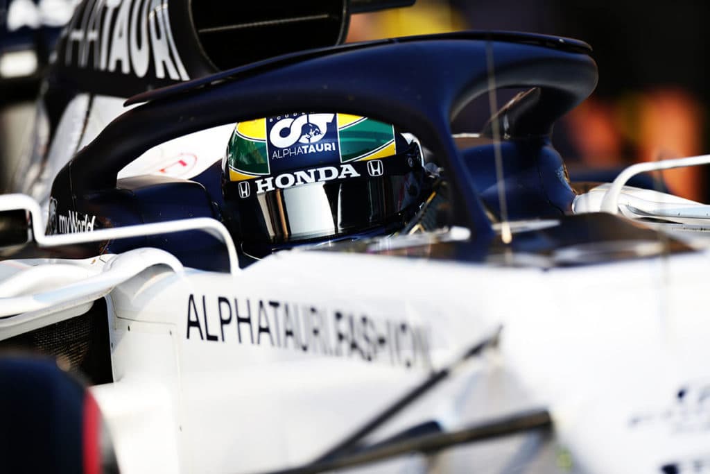 Alpha Tauri Fahrer Pierre Gasly