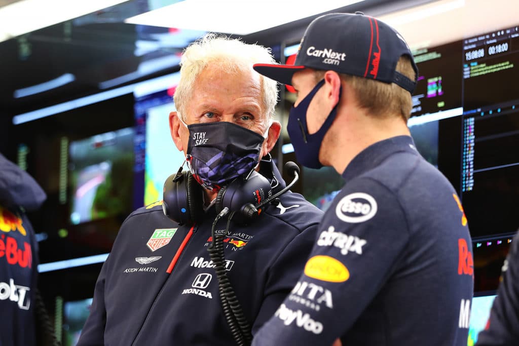 Helmut Marko mit Max Verstappen. Photo by Red Bull Content Pool