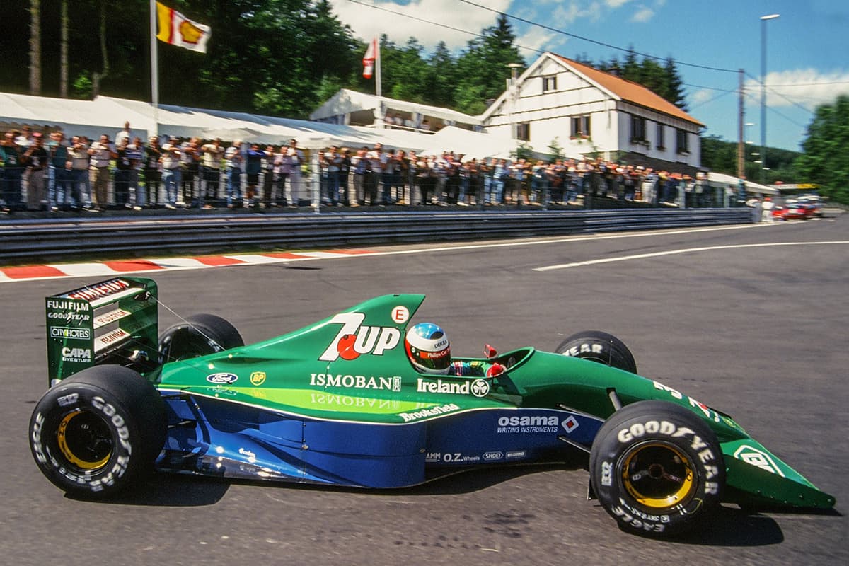 Michael Schumacher in Spa 1991 Credit: Twitter/F1