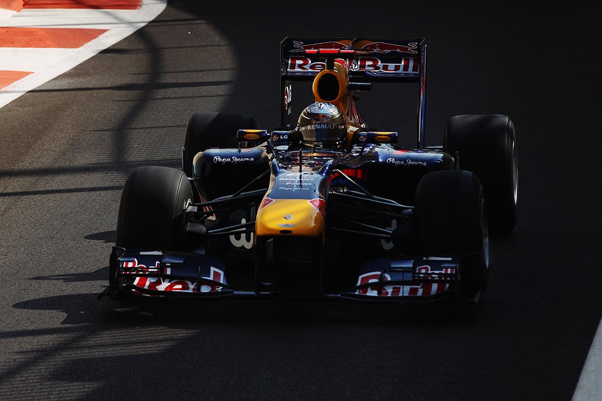Sebastian Vettel 2010 in Abu Dhabi Credit: Red Bull Content Pool