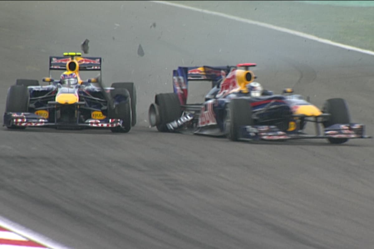 Mark Webber und Sebastian Vettel Credit: F1