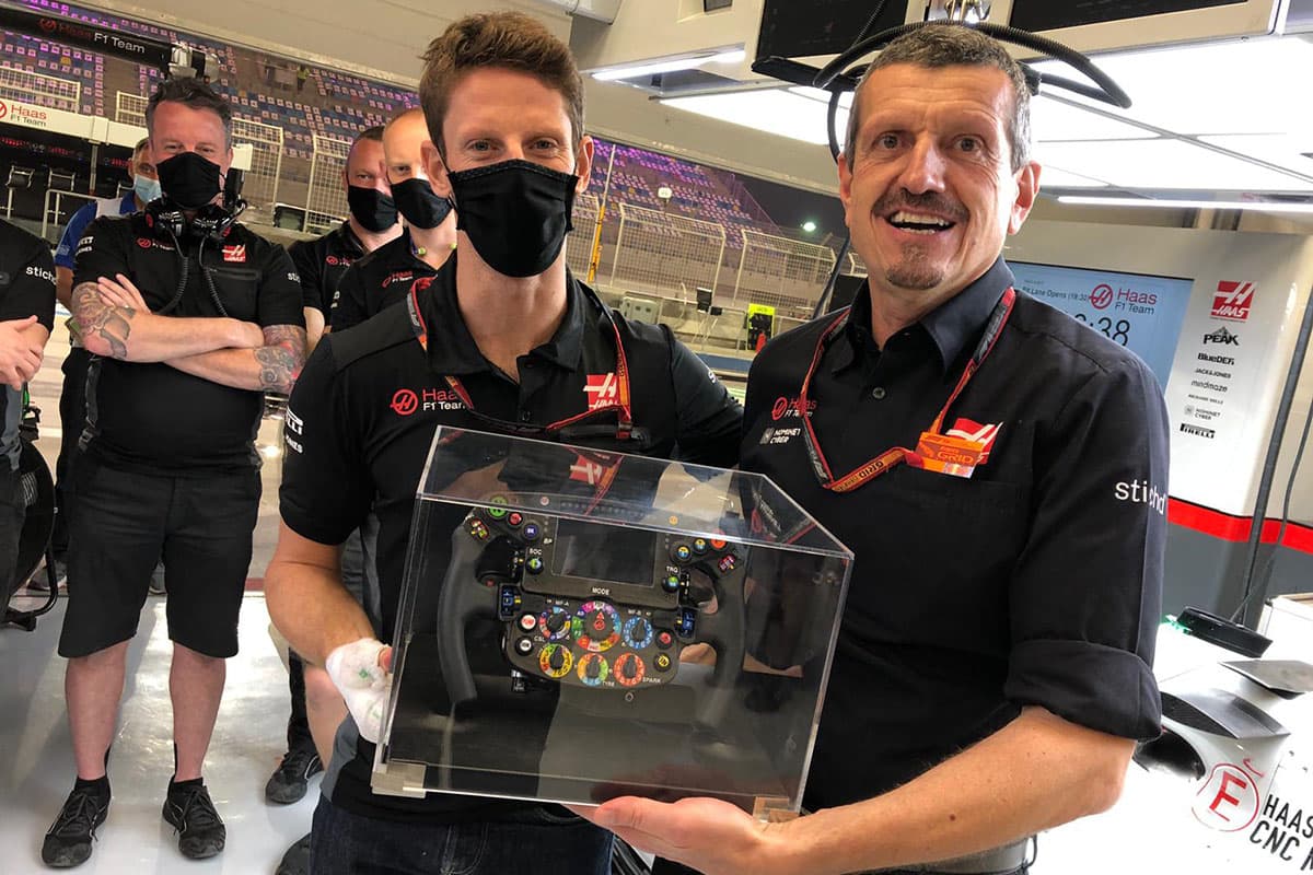 Romain Grosjean Credit: Haas