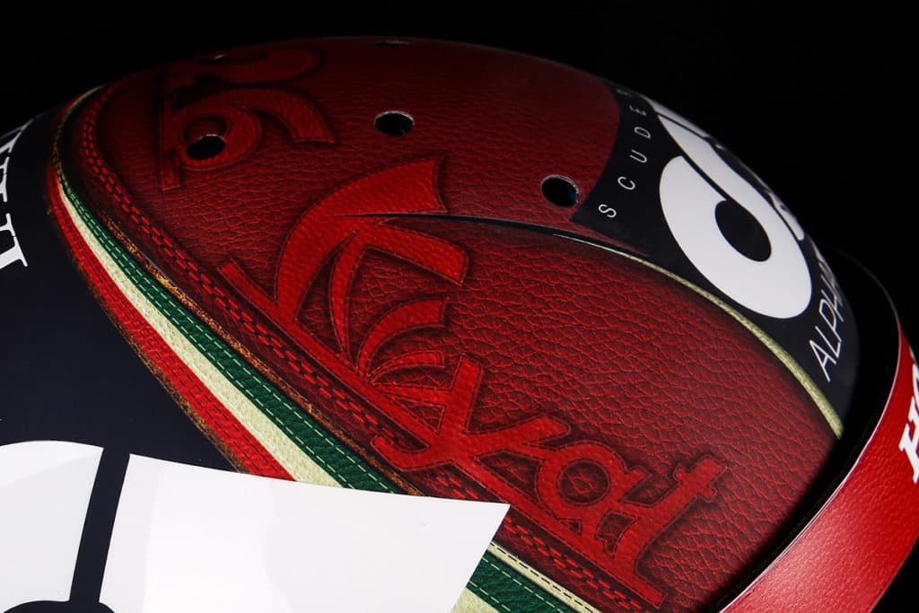 Daniil Kvyat Helm Imola 2020. Credit: Jens Munser Designs