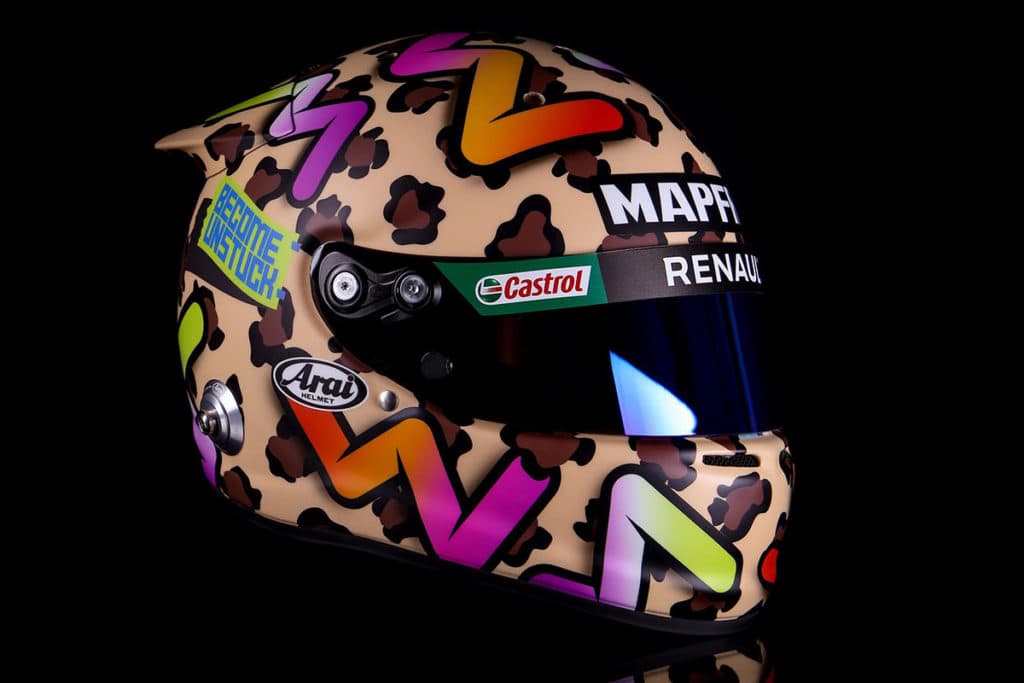 Daniel Ricciardo Helm Mugello 2002. Credit: Jens Munser Designs