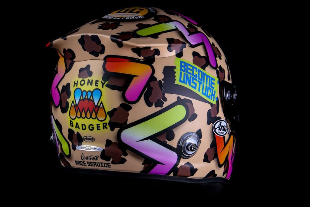 Daniel Ricciardo Helm Mugello 2002. Credit: Jens Munser Designs