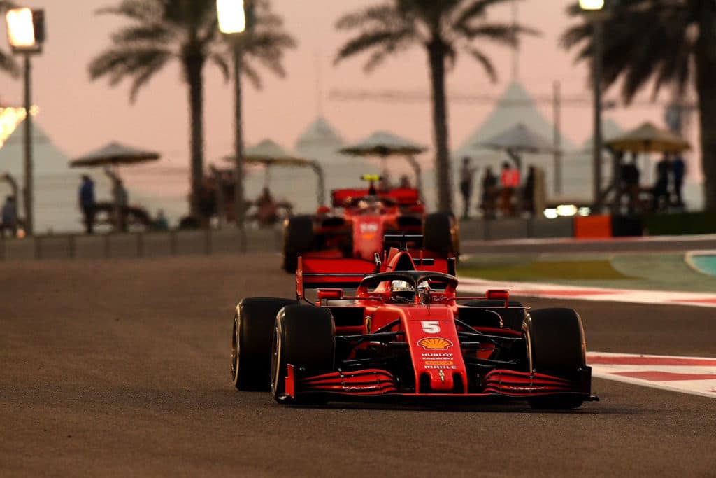 Sebastian Vettel während des Abu Dhabi Grand Prix Credit: Ferrari