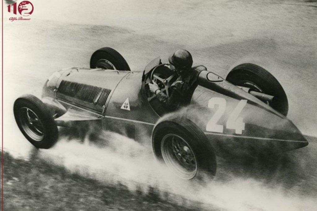 Juan Manuel Fangio im Alfa Romeo 159 1951 Credit: Alfa Romeo