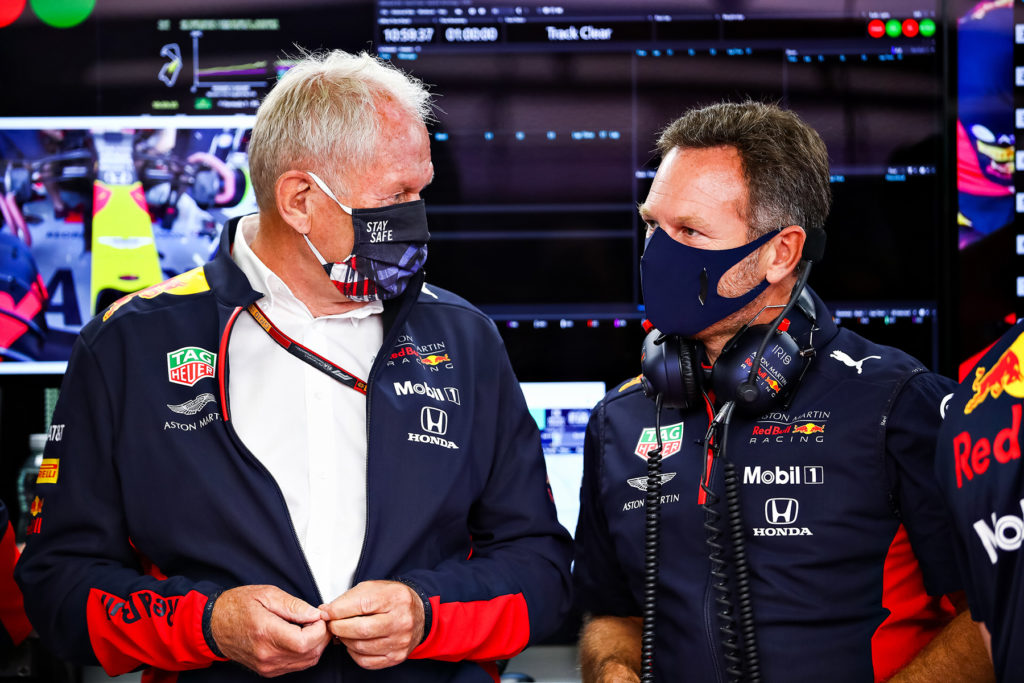 Helmut Marko, Christian Horner Credit: Red Bull Content Pool