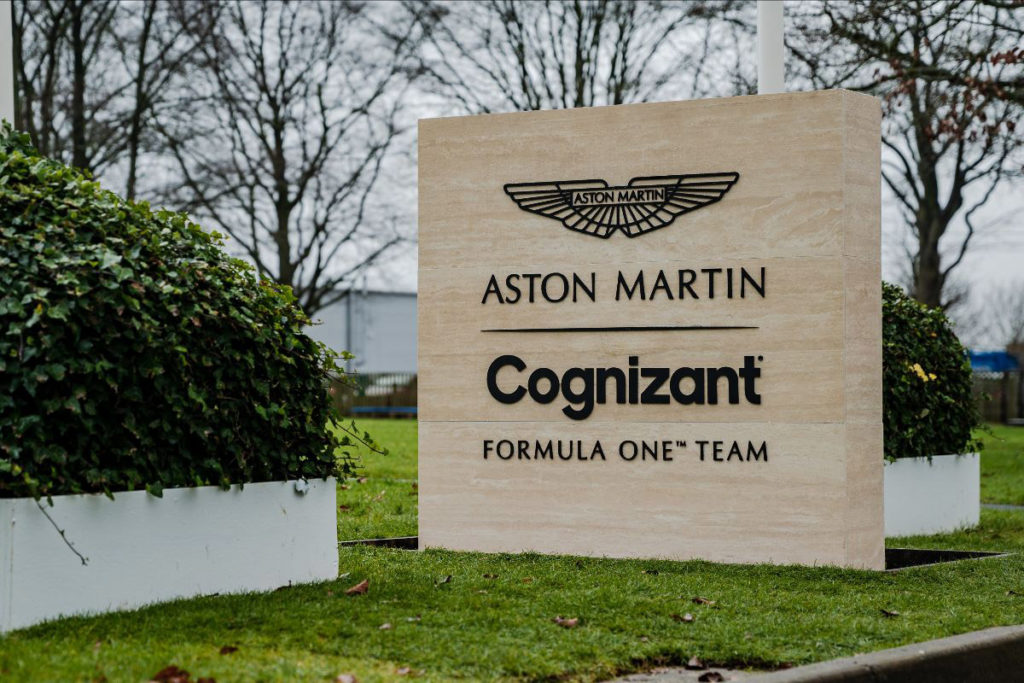 Aston Martin hat einen neuen Titel-Sponsor in Cognizant. Credit: Aston Martin F1 Team