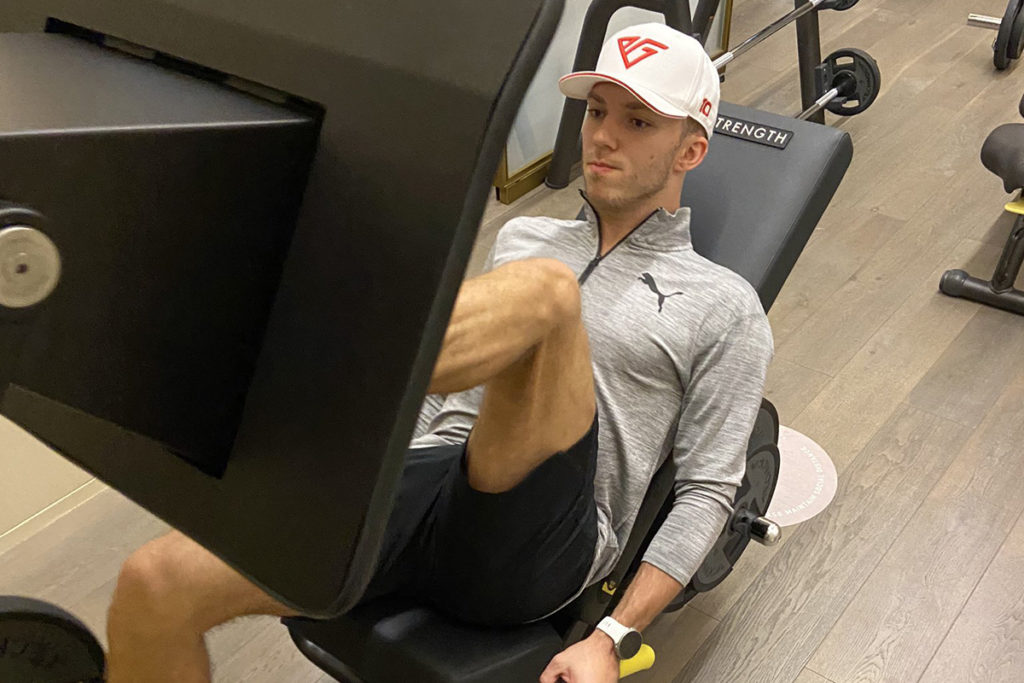 Pierre Gasly hat Corona; Credit: Gasly/Twitter