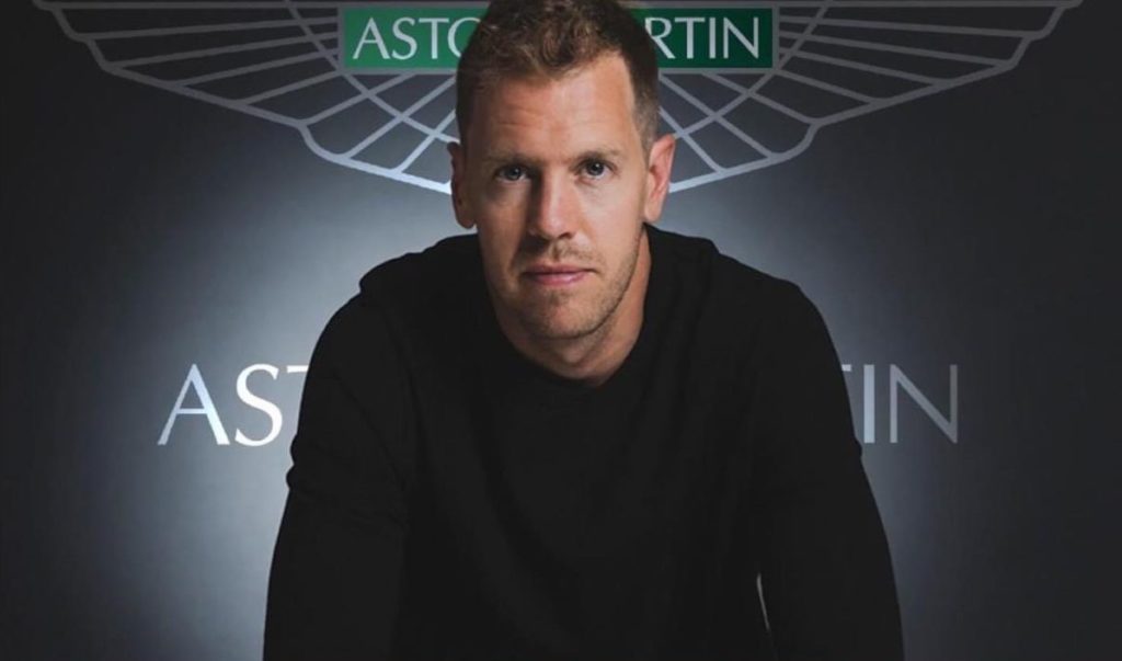 Sebastian Vettel Aston Martin 2021. Formel 1 Fahrerfeld. Credit: Vettel/Aston Martin (Montage)