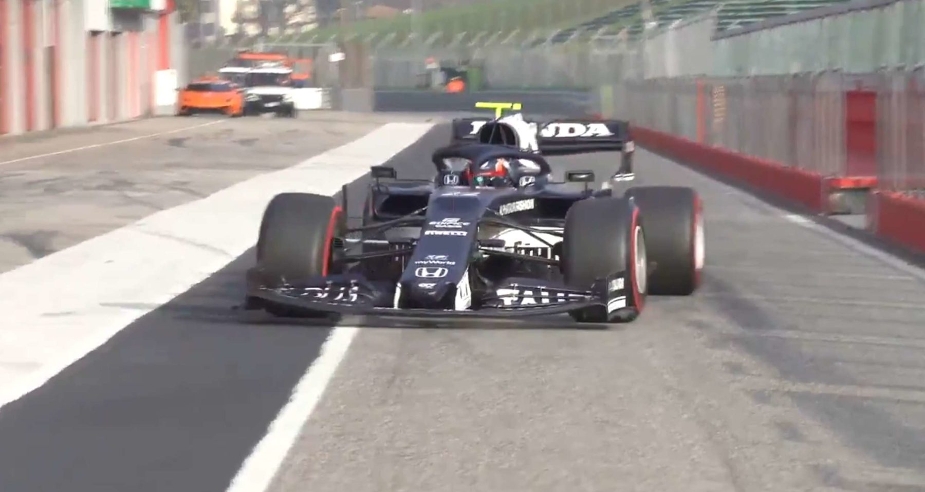 Der neue Alpha Tauri beim Shakedown; Credit: Alpha Tauri/Twitter