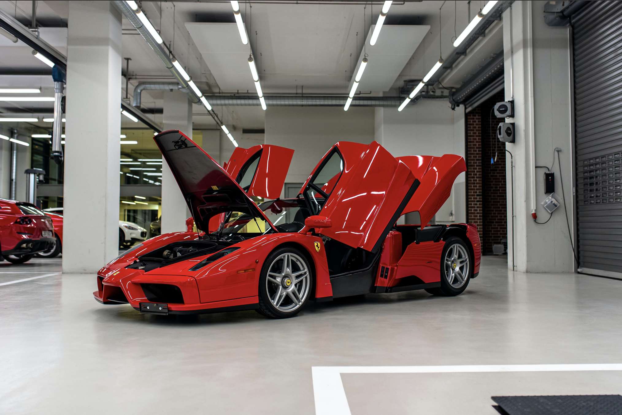 Vettels Ferrari Enzo. Credit: Tom Hartley jr