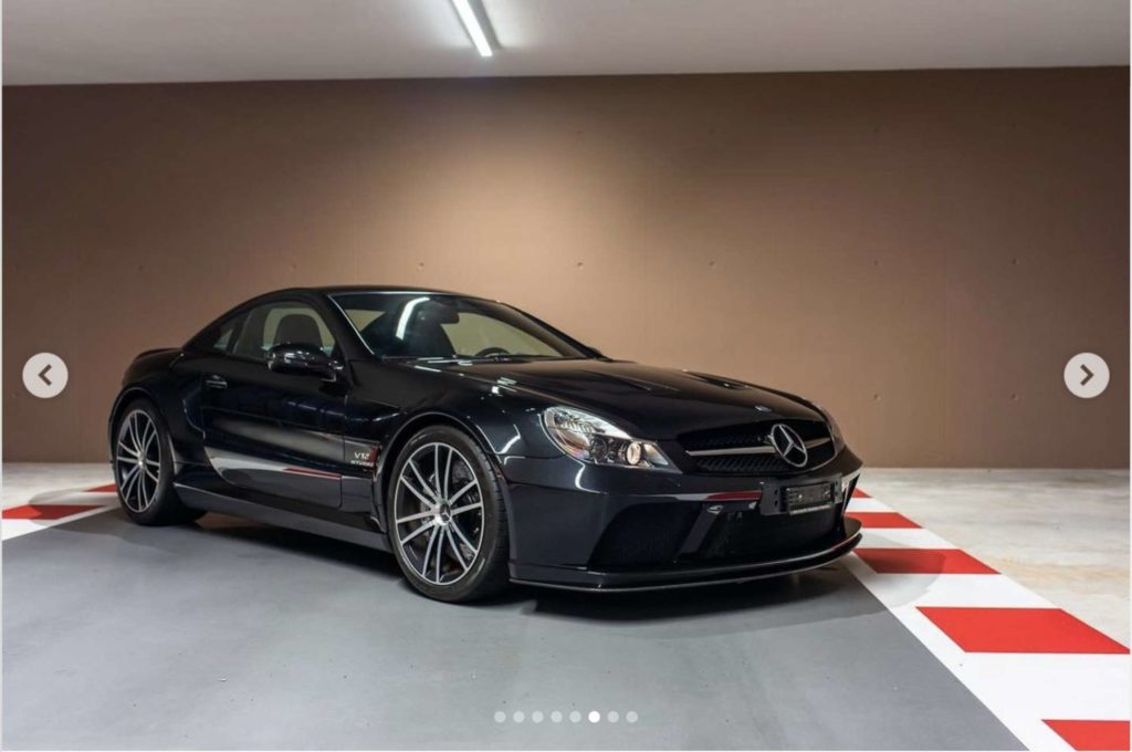 Vettels 2009 Mercedes-Benz SL65 AMG Black Series. Credit: TomHartleyJunior/Instagram