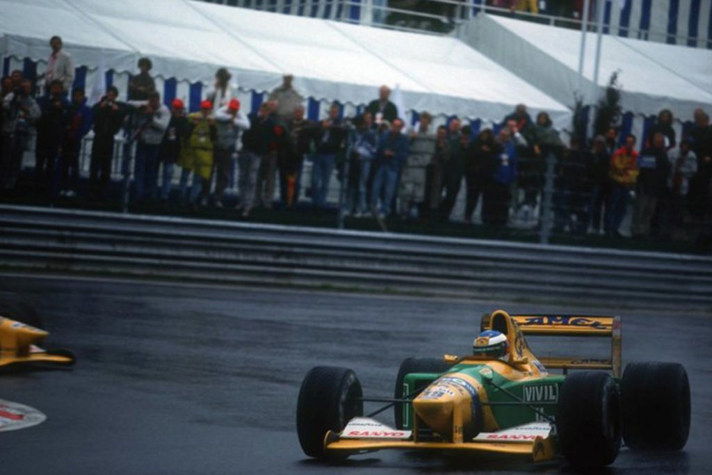 Michael Schumacher 1992 in Spa Credit: Red Bull/Twitter