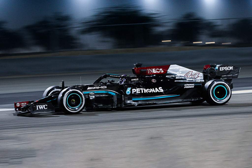 Formel 1 Mercedes Bahrain 2021 Test