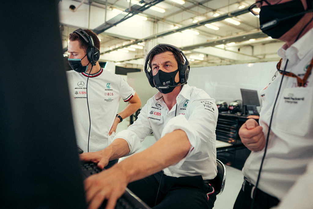 Formel 1 Mercedes Bahrain GP FP1 Toto Wolff 2021