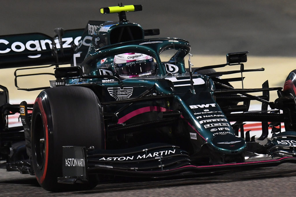 Formel 1 Aston Martin Sebastian Vettel Bahrain Quali 2021