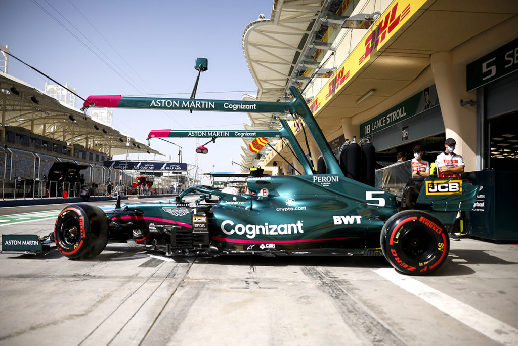 Formel 1 Sebastian Vettel Aston Martin Bahrain GP 2021