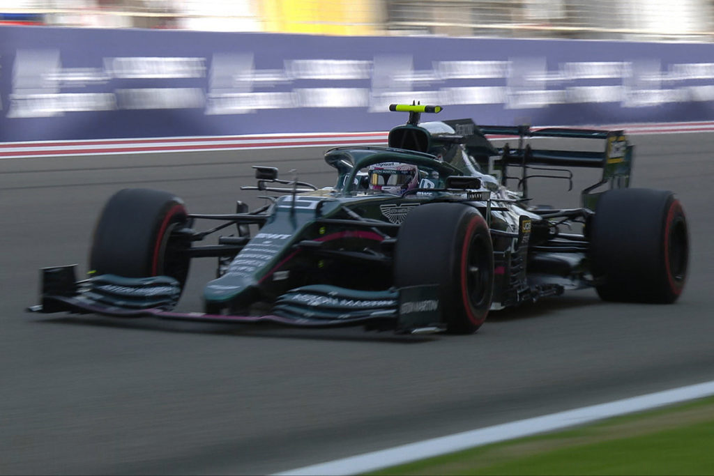 Formel 1 Sebastian Vettel Bahrain GP Aston Martin 2021 Training 1