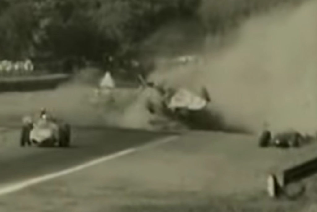 Wolfgang Graf Berghe von Trips Unfall in Monza Credit: Youtube