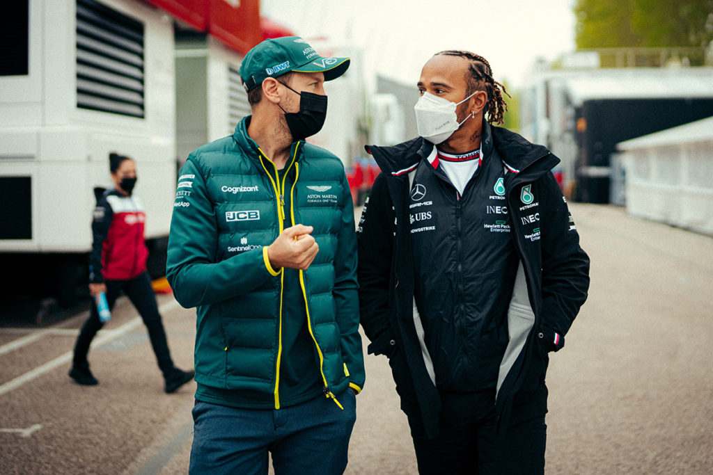 Formel 1 Hamilton Vettel Imola GP 2021