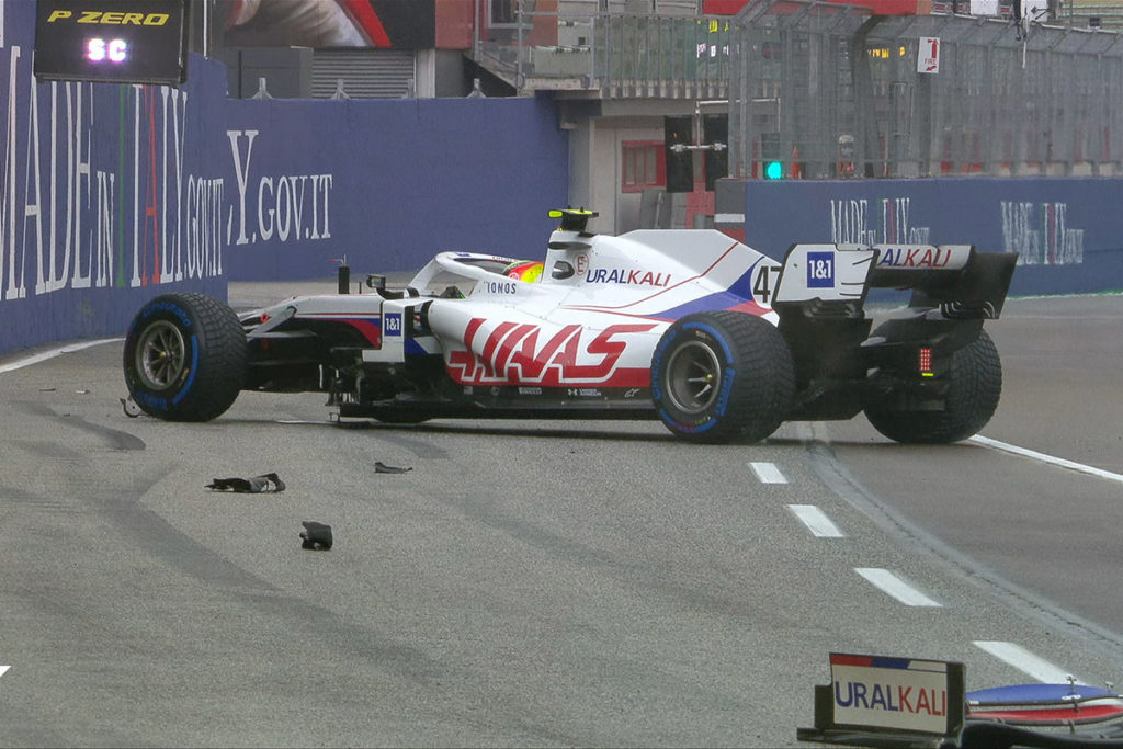 Formel 1 Mick Schumacher Imola GP 2021 Crash