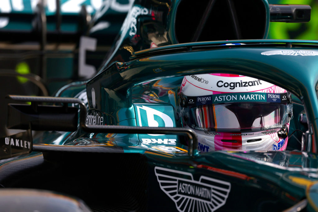Formel 1 Sebastian Vettel Aston Martin Portugal GP 2021 FP1