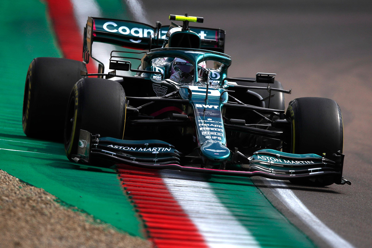 Formel 1 Sebastian Vettel Aston Martin Imola GP 2021 Race