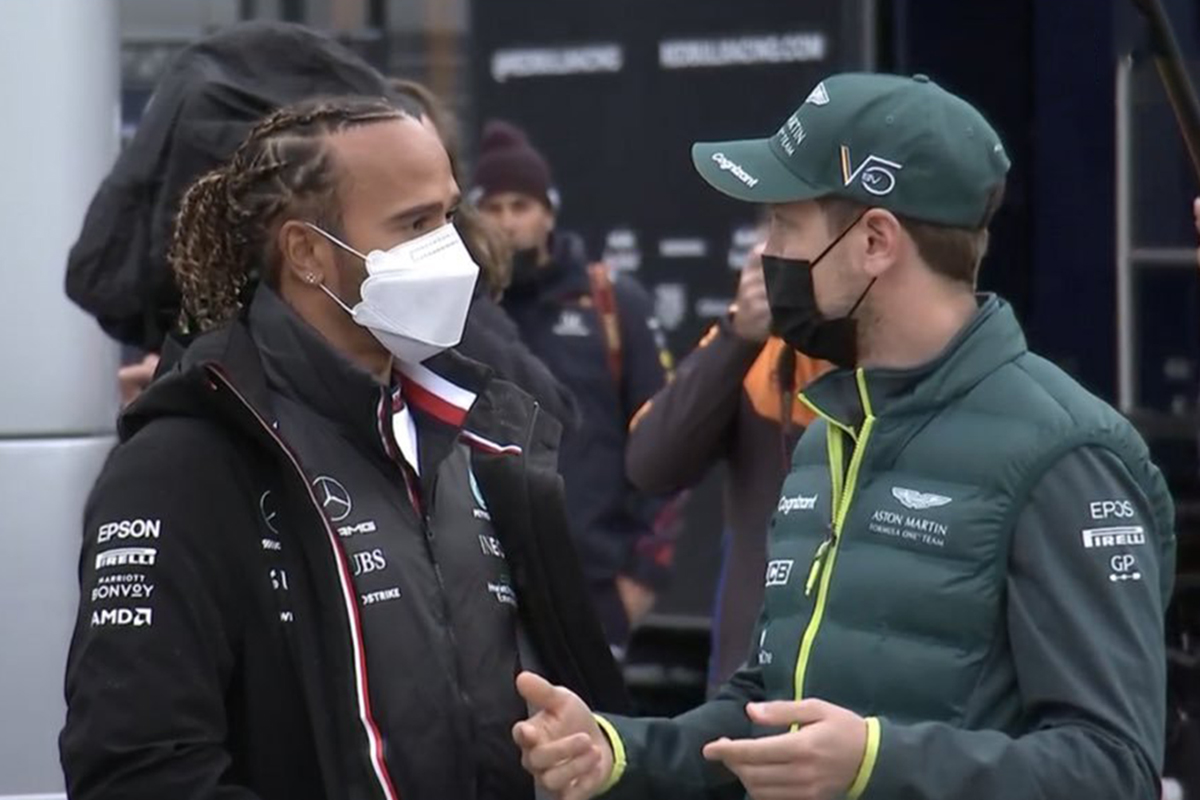 Formel 1 Lewis Hamilton und Sebastian Vettel Imola 2021