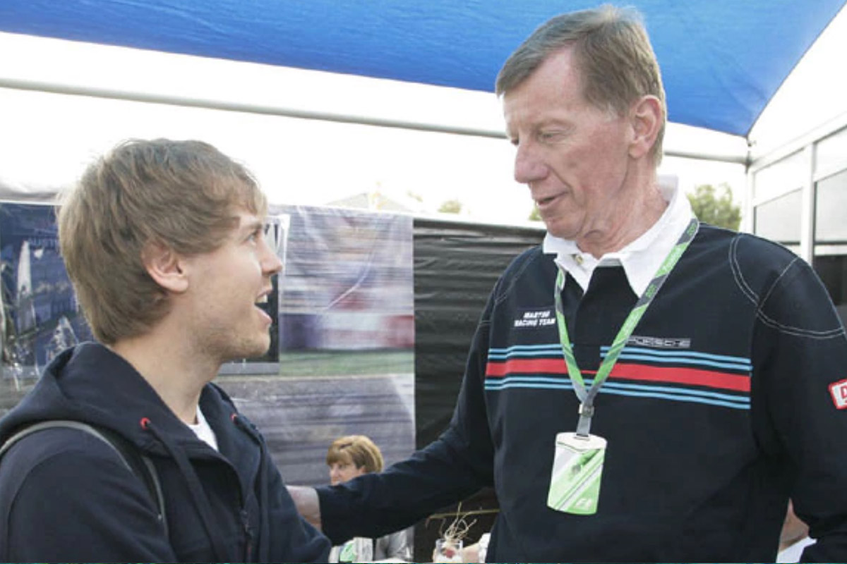 Sebastian Vettel und Walter Röhrl